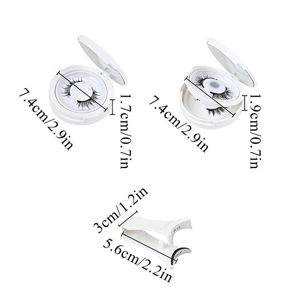 1 pair of magnetic false eyelashes 3D makeup eyelash extension tool eyelash sticker cosmetics natural mink false eyelashes without glue W240803