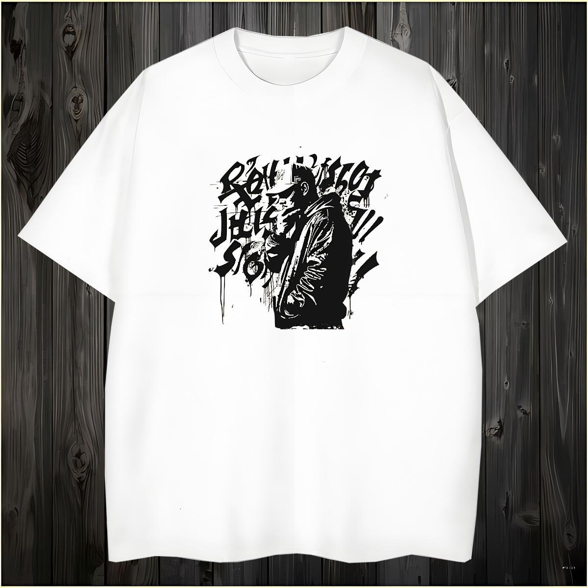 T shirt 230g Cotton person Summer Casual Breathable Crew Neck Custom Print Oversized Men Tshirts New Wholesale Tops Tees