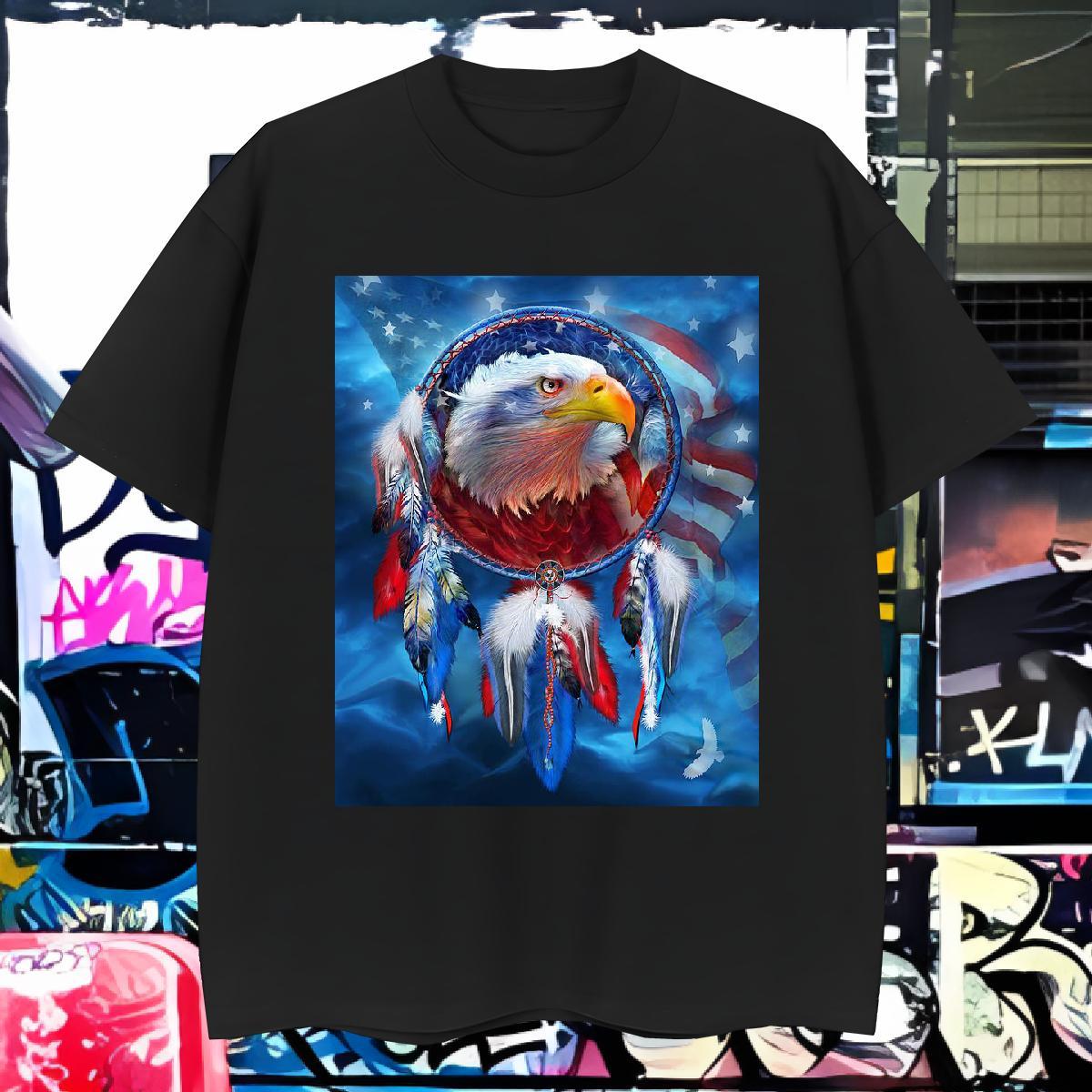 T Shirts Men 230g Pure Cotton eagle Daily Wear Breathable Soft Custom Big Size Couples T Shirts Fashion Comfortable Tshirts