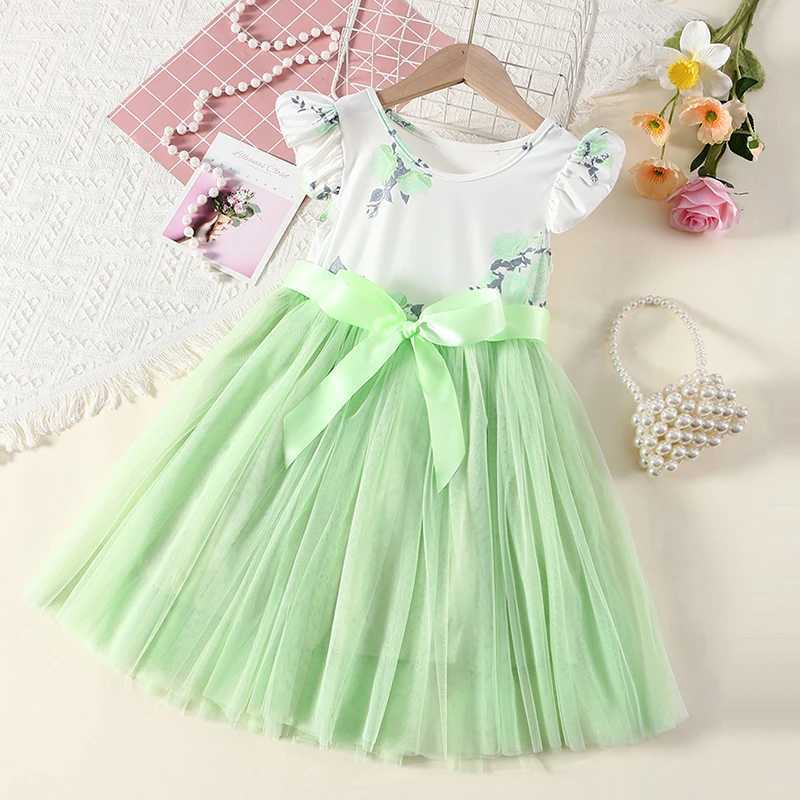 Girls casual dress princess dress gorgeous dress Christmas party wedding daily casual dress age 3-8 years oldW240720