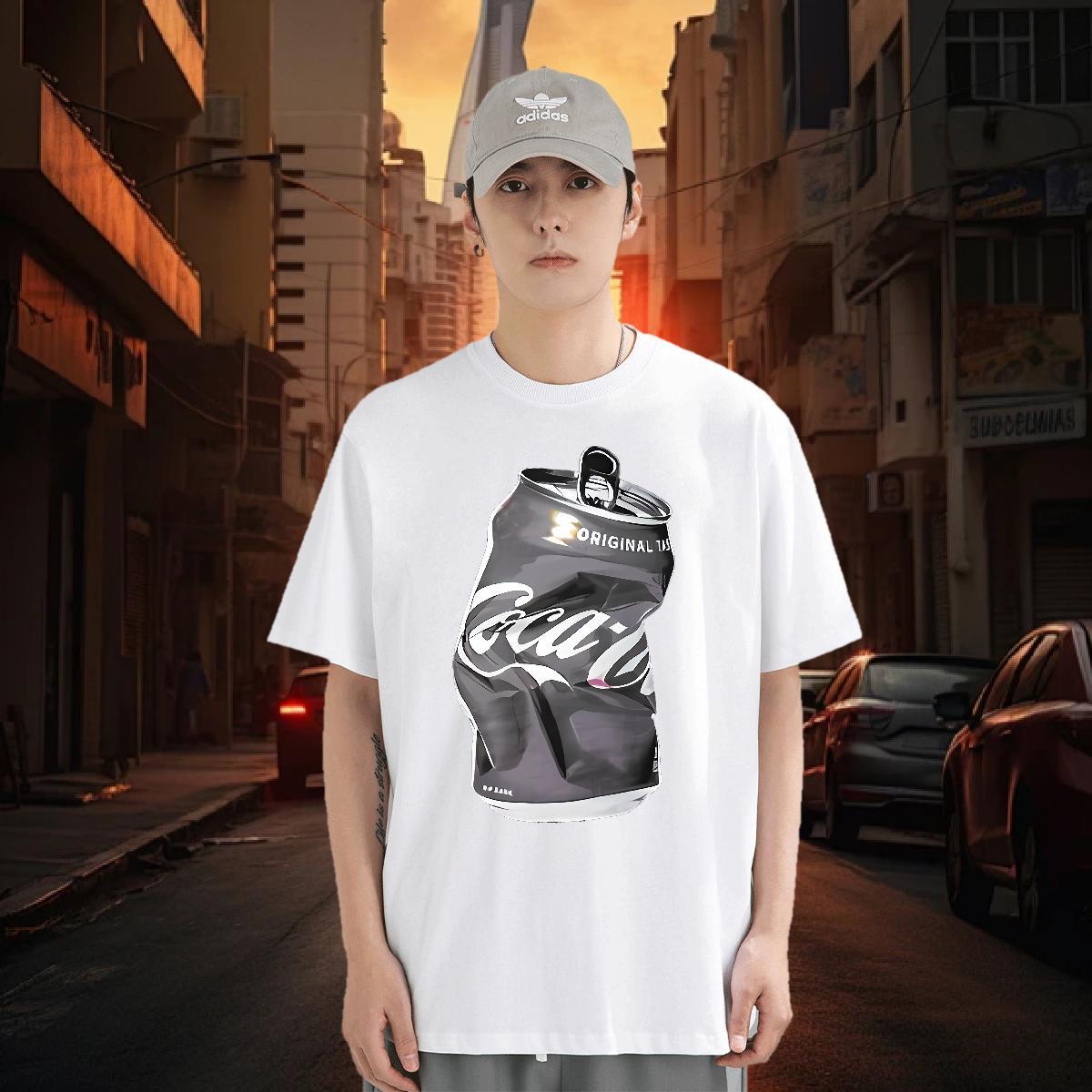 T Shirt For Man 230g Pure Cotton painting Daily Wear Breathable Crew Neck DIY Printed Couples T Shirts DIY Customized TOP Quality Tees