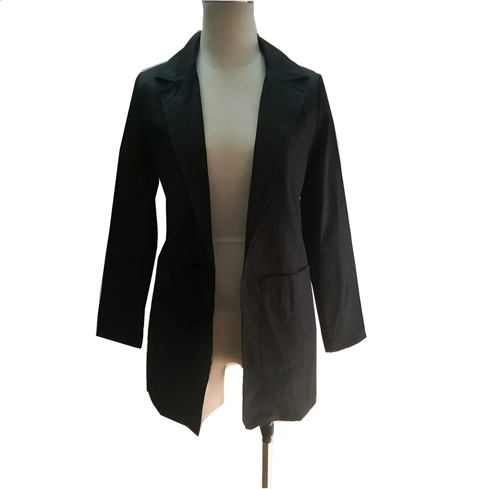 Europe and the United States professional uniform casual cardigan sticker bag womens lapel suit multicolo 240802