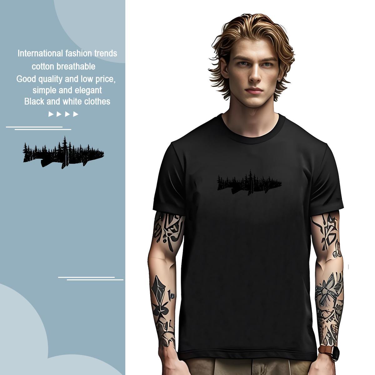 T-Shirts for Men 230g Pure Cotton plane Sports Casual Short Sleeve Soft Skull Tshirts Fashion TOP Quality Polos