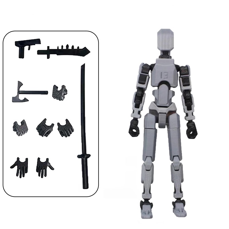 Titan 13 Action Figures 3D Printed Multi-Jointed Movable Lucky Action Figure