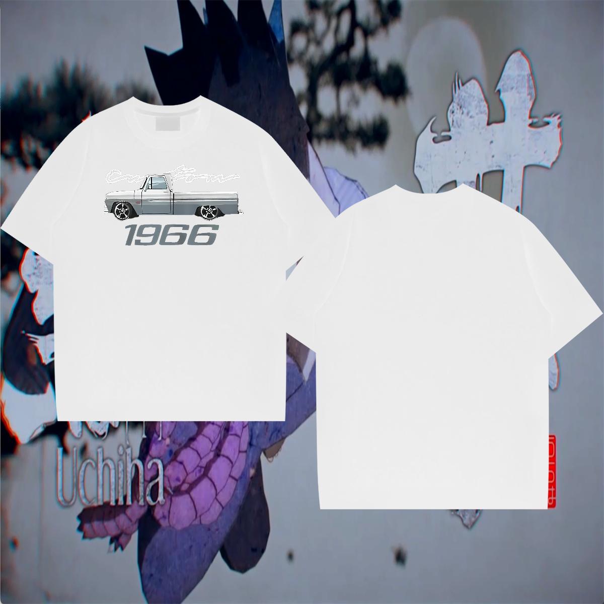 Brand Mens Tshirts 230g Cotton High Street Hip Hop car Plus Size Cartoon Breathable Short Sleeve Designer Man T Shirts Tops Shirt