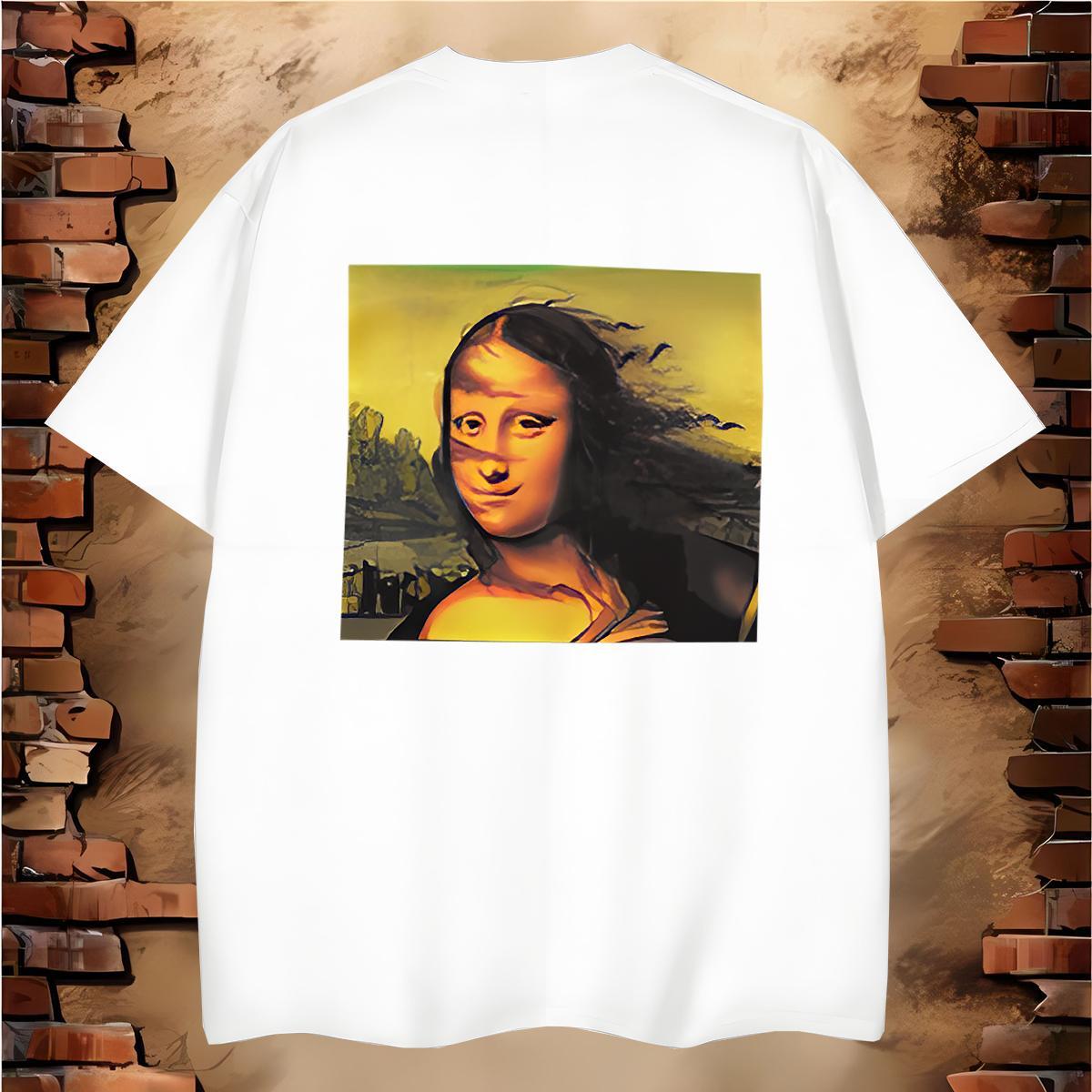 T-Shirts 230g Cotton funny Beach Breathable Short Sleeve Customized Men Tees Fashion Casual Popular Clothings