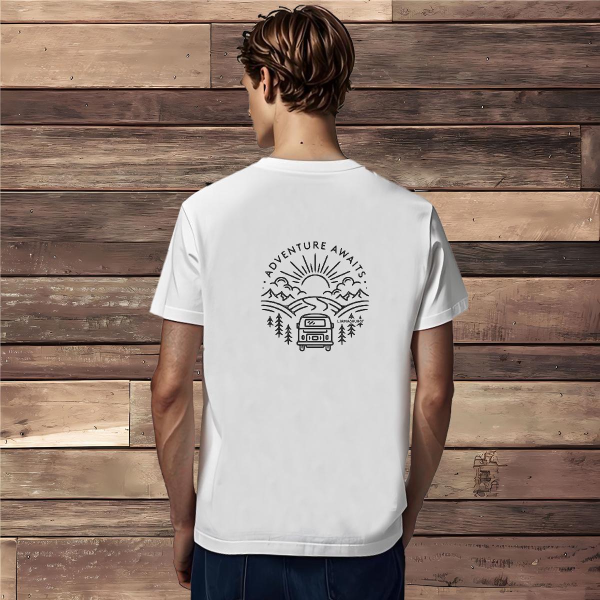 2024 New T-Shirts for Men car Clothings 230g Pure Cotton Anime Printing Street Cool Black Oversized Breathable Soft Men Tops Tees