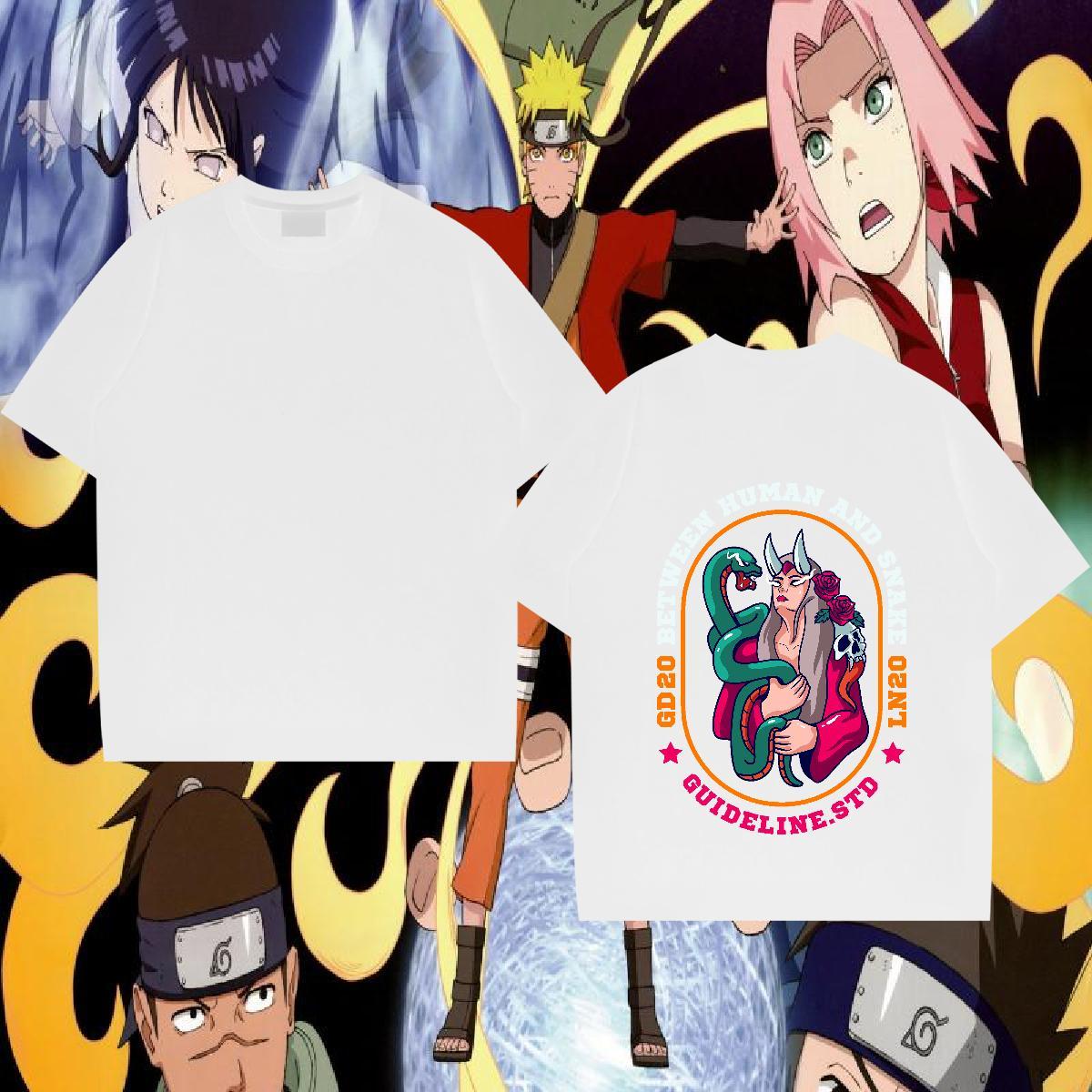DIY T-Shirts for Men 230g Cotton snake High Street Hip Hop Wear Breathable Soft Comfortable Tshirt for Man Woman Custom Cartoon