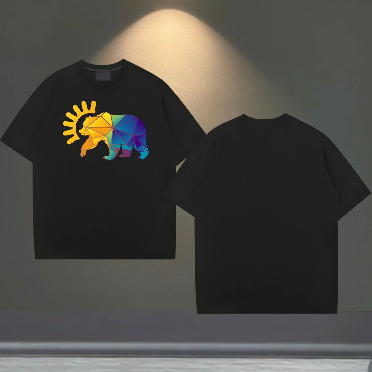 Factory Direct Mens T Shirts 230g Pure Cotton Elephant Street wear Hip Hop Polos Crew Neck Cool Men Tees Custom Print Oversized