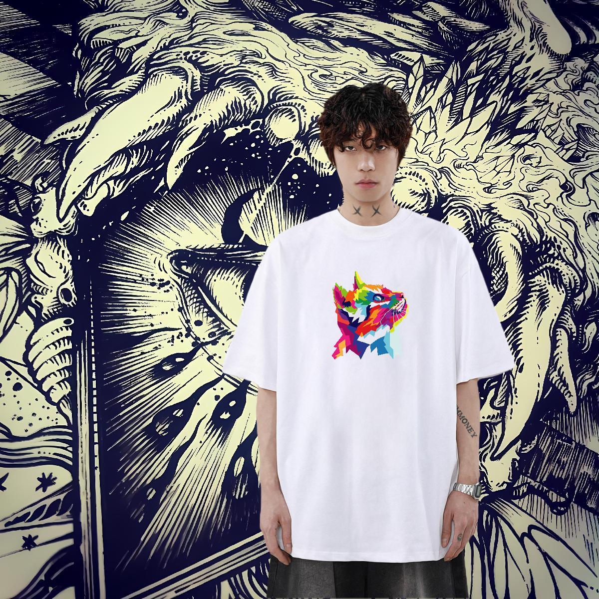 High Quality Men Tees 230g 100% Cotton Daily Outfit cute Custom Big Size Short Sleeve Soft Casual New T-Shirts for Men Tee Shirt