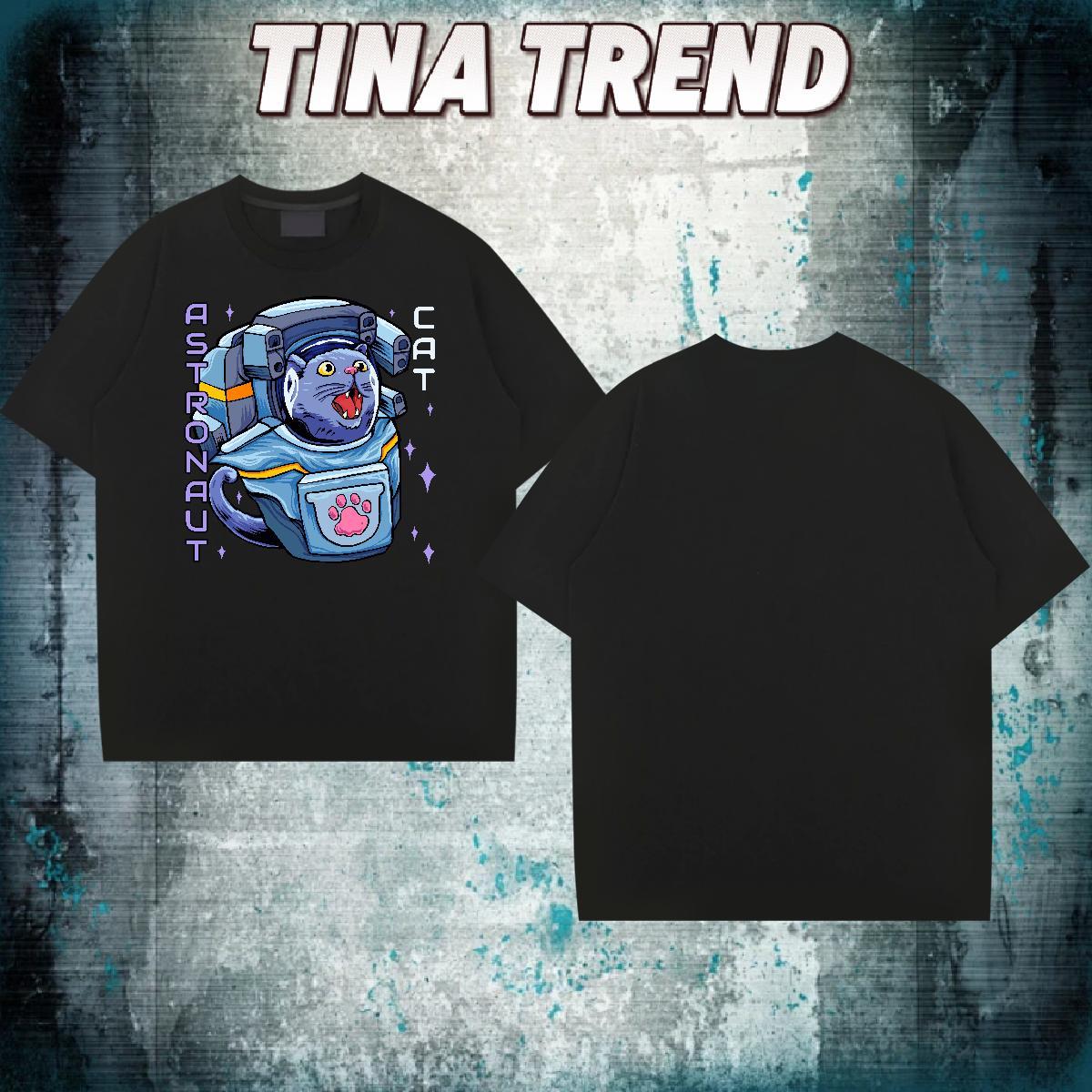 Fashion New T-Shirts 100% Cotton 230g cat Sport Tee Shirt Crew Neck Free Shipping Mens Tshirts Custom Big Size