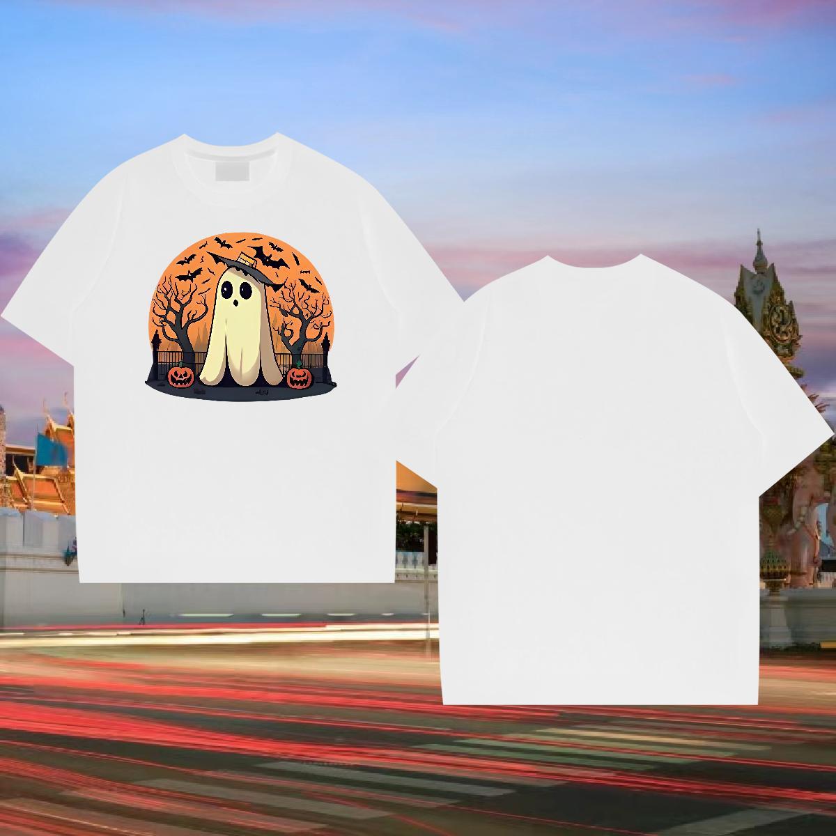 Stylist Man T Shirts 230g Cotton halloween Street Tee Shirt Breathable Short Sleeve Wholesale Tshirts Oversized
