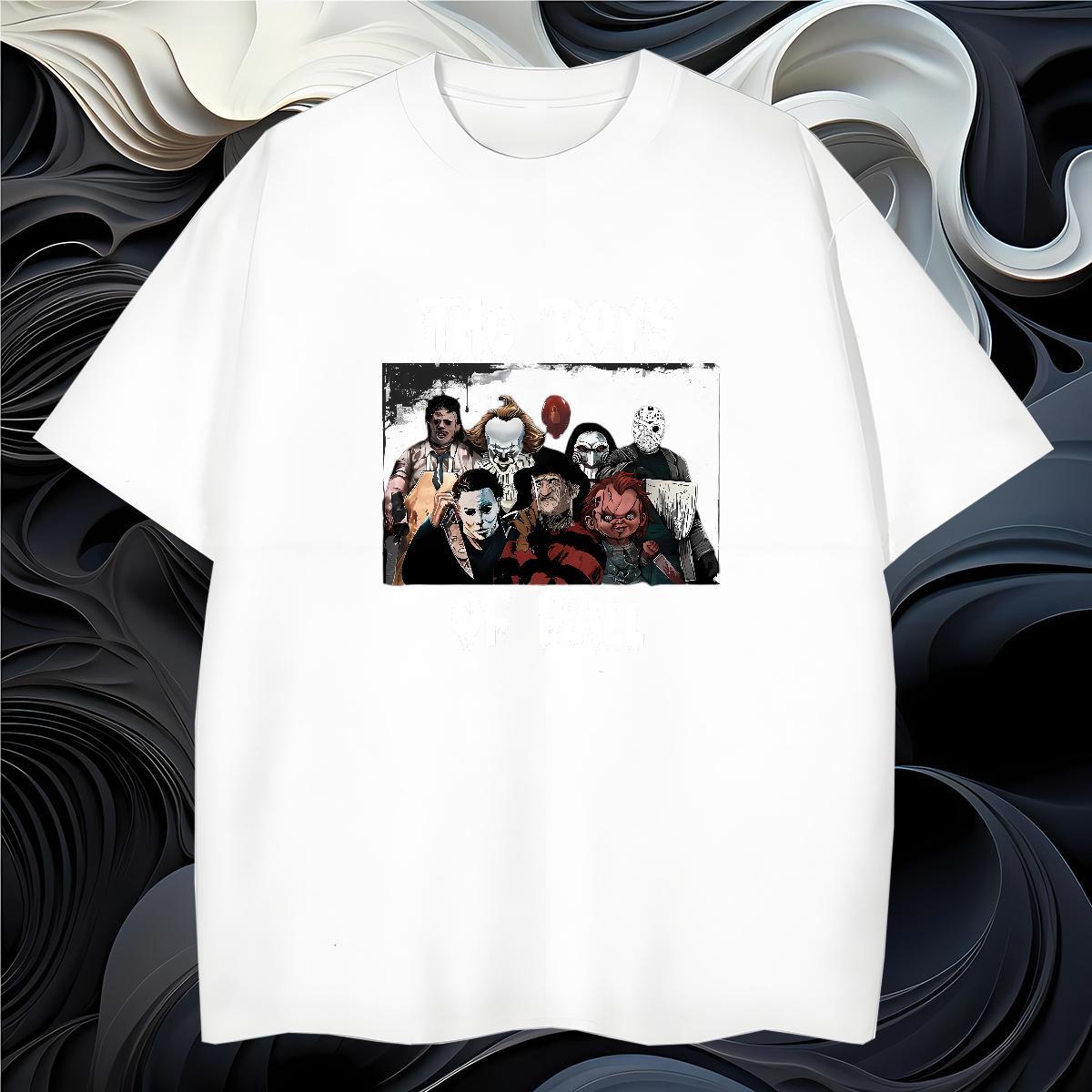 Mens T Shirts 230g Pure Cotton character Hip Hop Breathable Soft DIY Printed Couples T Shirts Fashion New Cool Tee Shirt