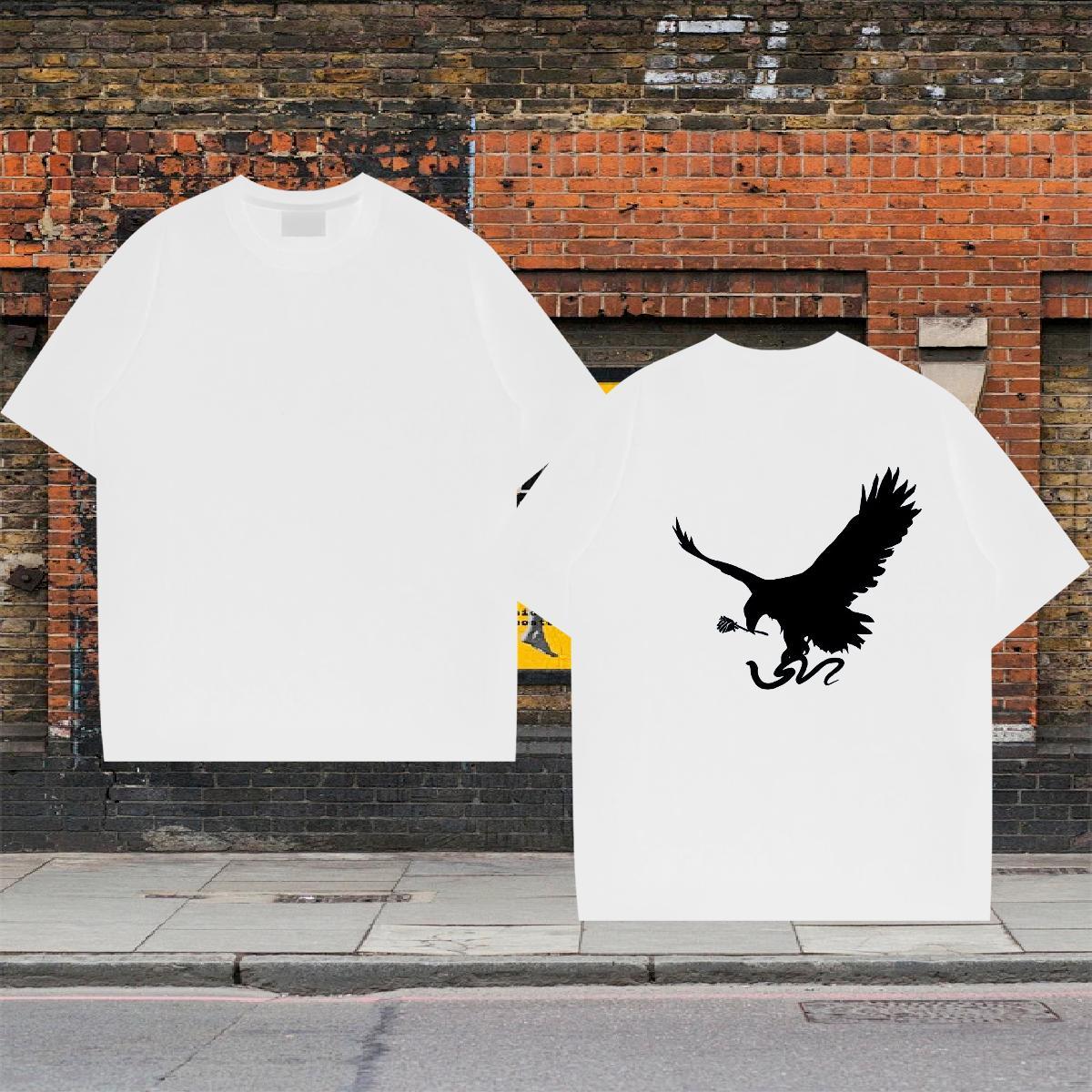 Factory Direct T Shirt For Man 230g Cotton eagle Street Clothings Breathable Short Sleeve Designer Tshirt for Man Woman Custom Cartoon
