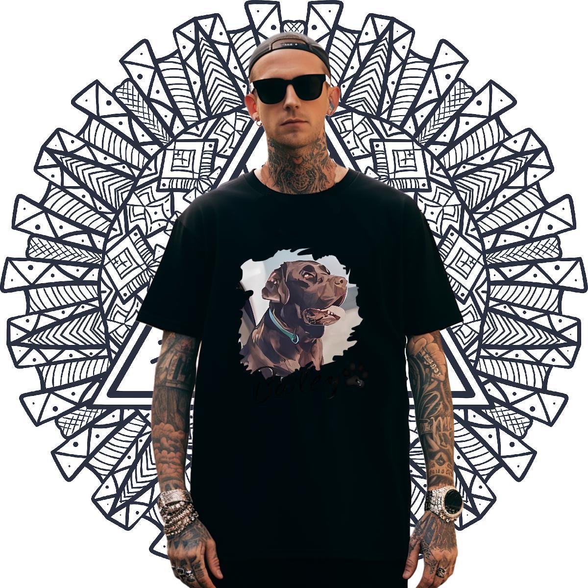 Cool Design Tshirt for Man Woman 230g Pure Cotton Street dog Oversized Breathable Short Sleeve 2024 Designer T Shirt For Man Tees