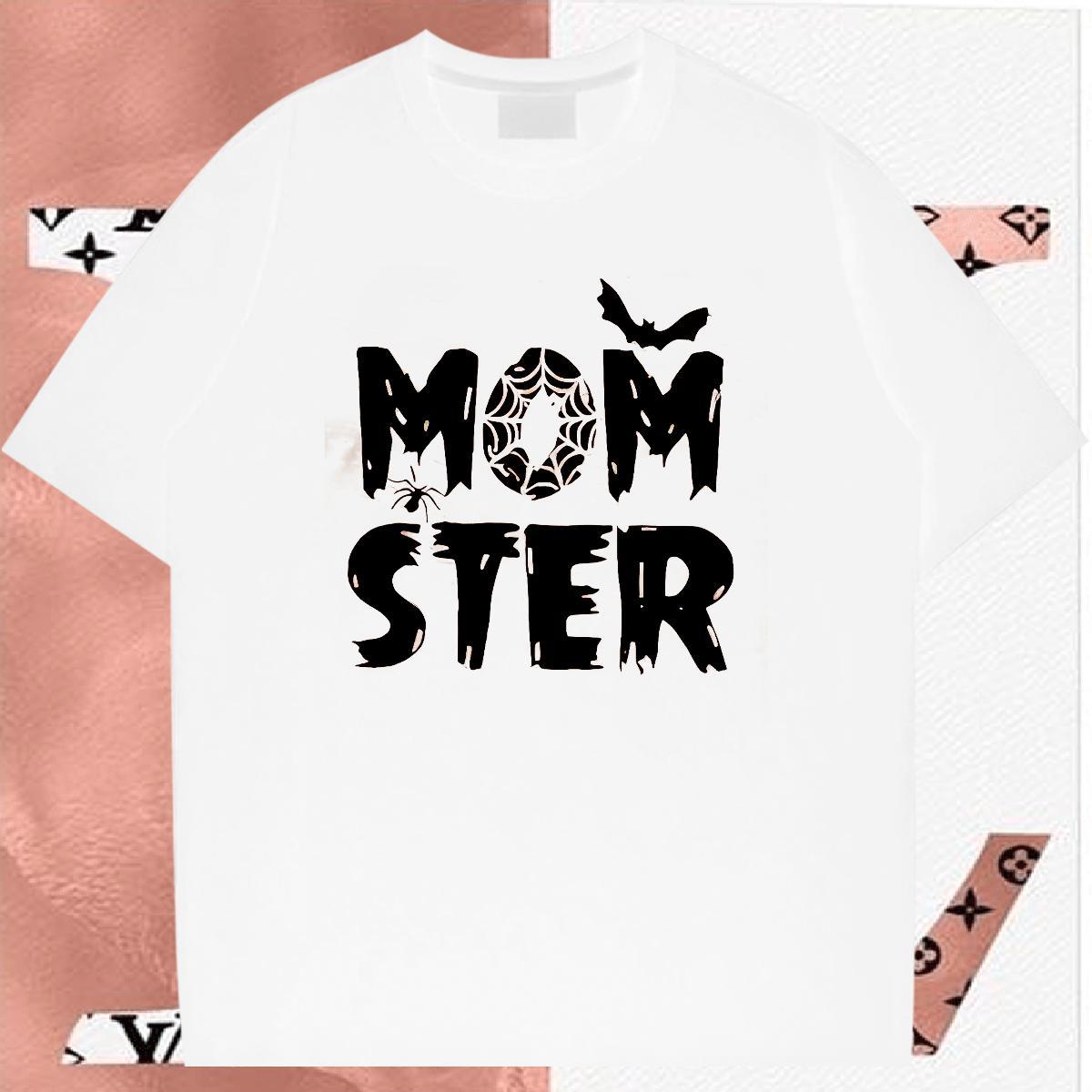 Free Shipping Mens T Shirts 230g 100% Cotton halloween Hip Hop Street Clothings Round Neck Short Sleeve Classic Tshirt for Man Woman Custom Print Over