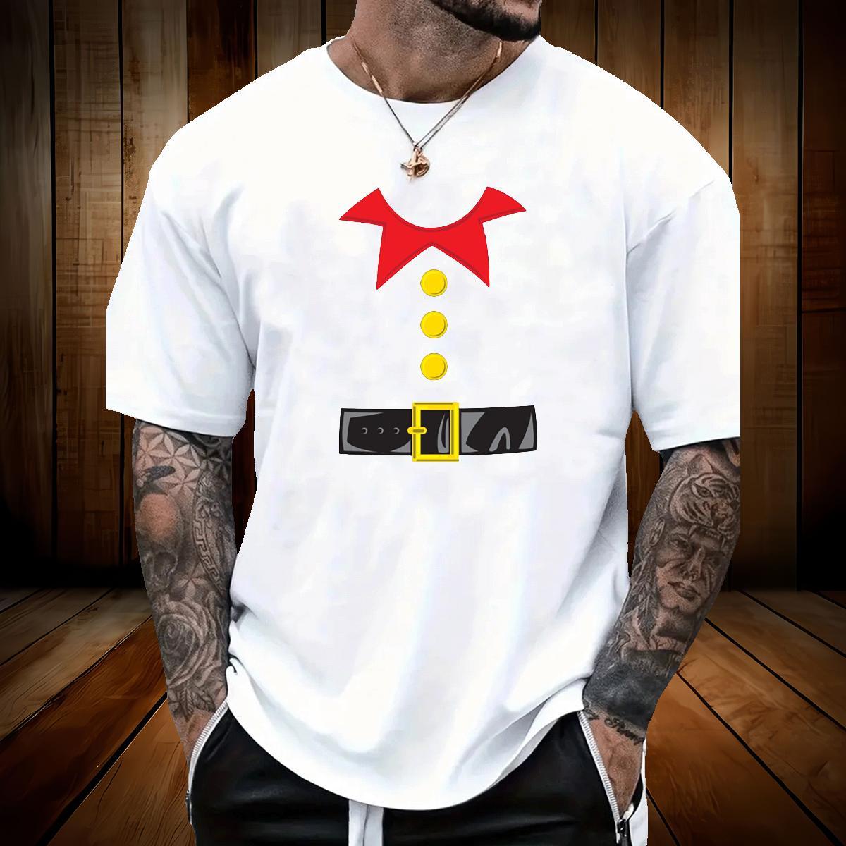 Free Shipping T Shirts Men 230g Cotton Christmas Street Casual Tees Breathable Crew Neck Classic Tshirts Custom Big Size