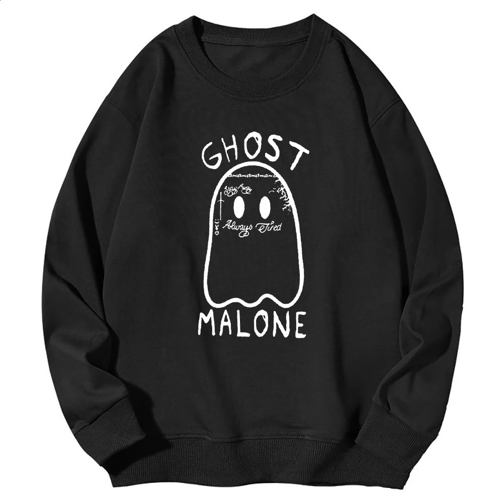 Creative Troublemaker Left Chest Print Round Neck Sweatshirt Women Thin Hooded Sweatshirt Y2K High Street Halloween Clothing 240806