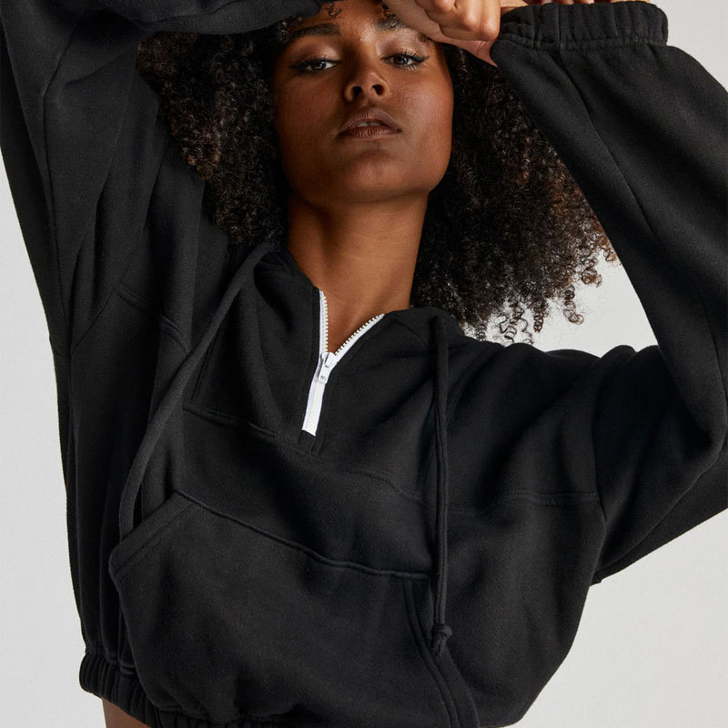 Wind 2024 Spring Women's Clothing New Fashion Zipper Plush Hoodie Street Trendy