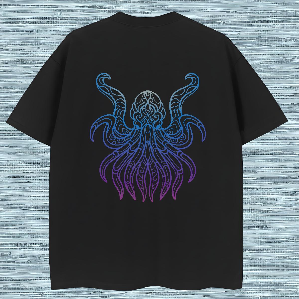 Designer Tshirt for Man Woman 230g Cotton octopus T-Shirts for Men Street Breathable Short Sleeve Anime Print Fashion Tops Shirt