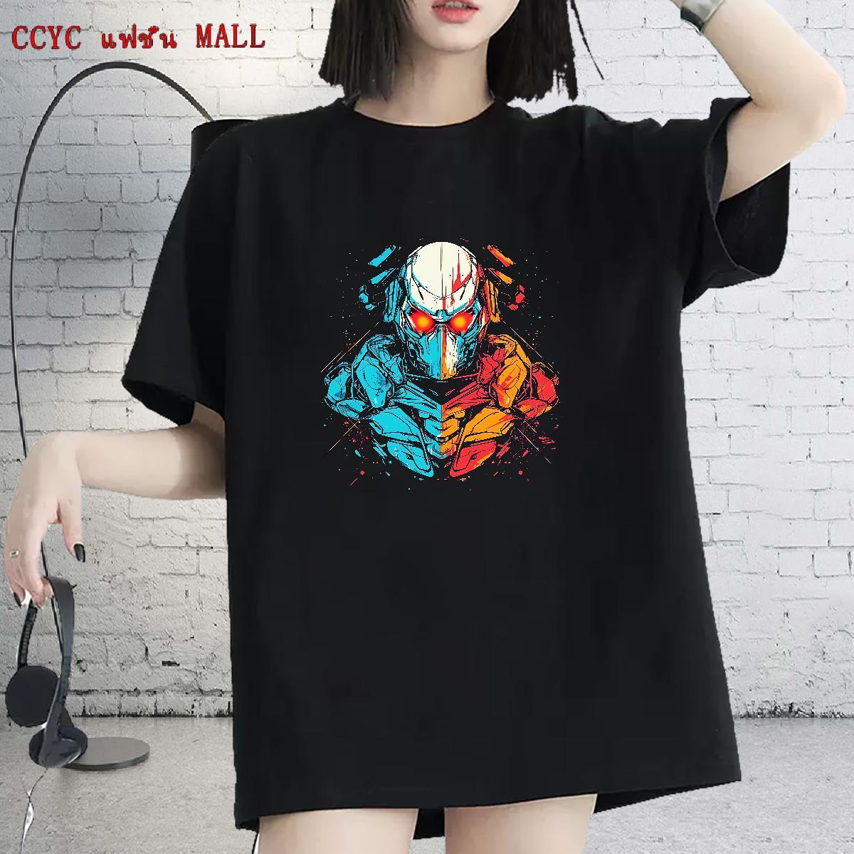 Loose T-Shirts Round Neck Short Sleeve Women Tees Custom Printing ET Casual Beach 230g 100% Cotton 2024 Casual Top Tees