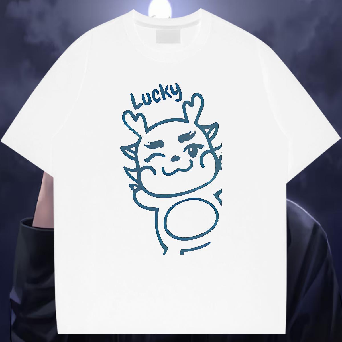 New T shirt 230g 100% Cotton High Street Hip Hop Tees Breathable Short Sleeve Popular Tshirt for Man Woman Plus Size Cartoon