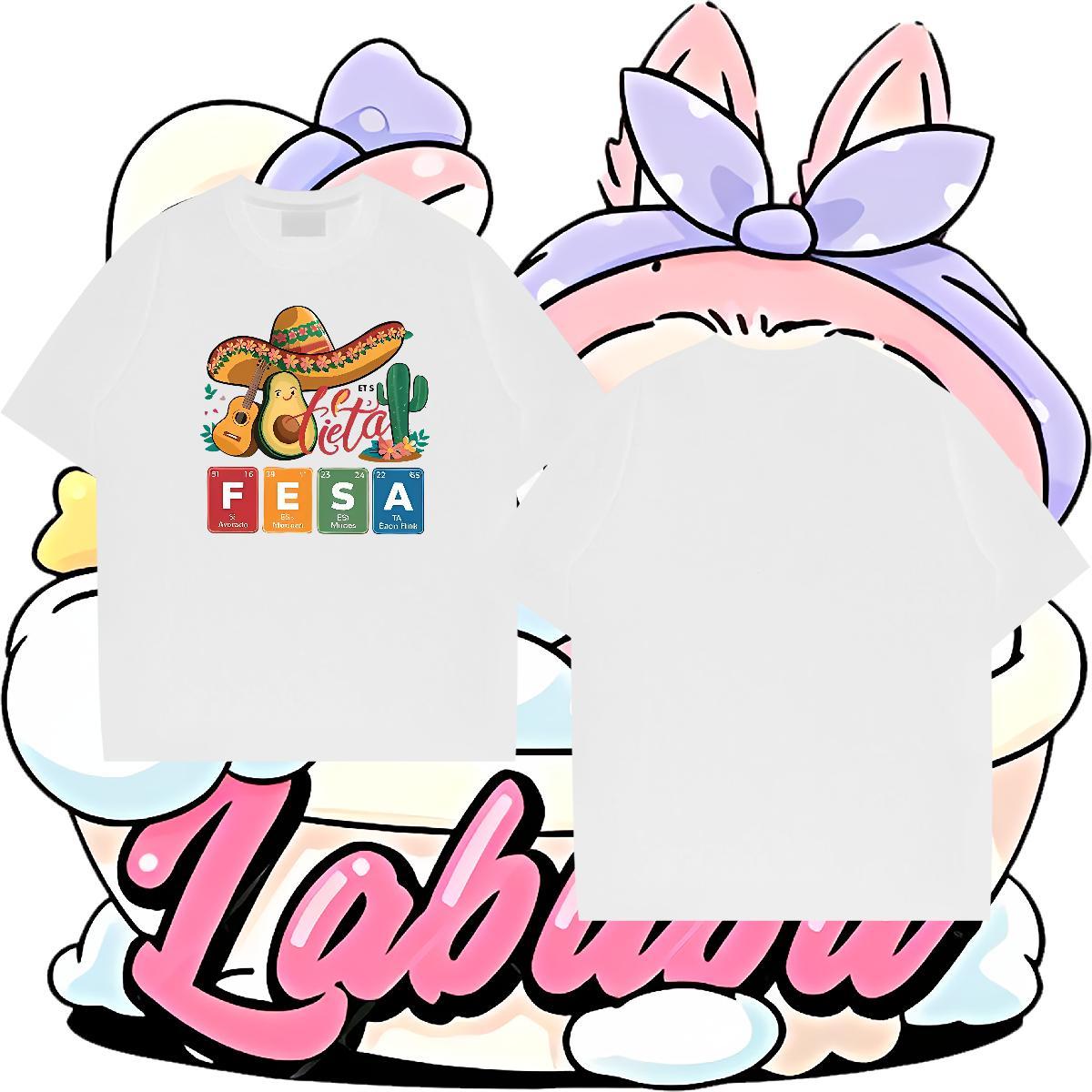 High Quality Men Tshirts 230g Pure Cotton Casual Beach letter Cartoon Print Short Sleeve Soft Stylist T Shirts Men Top Tees