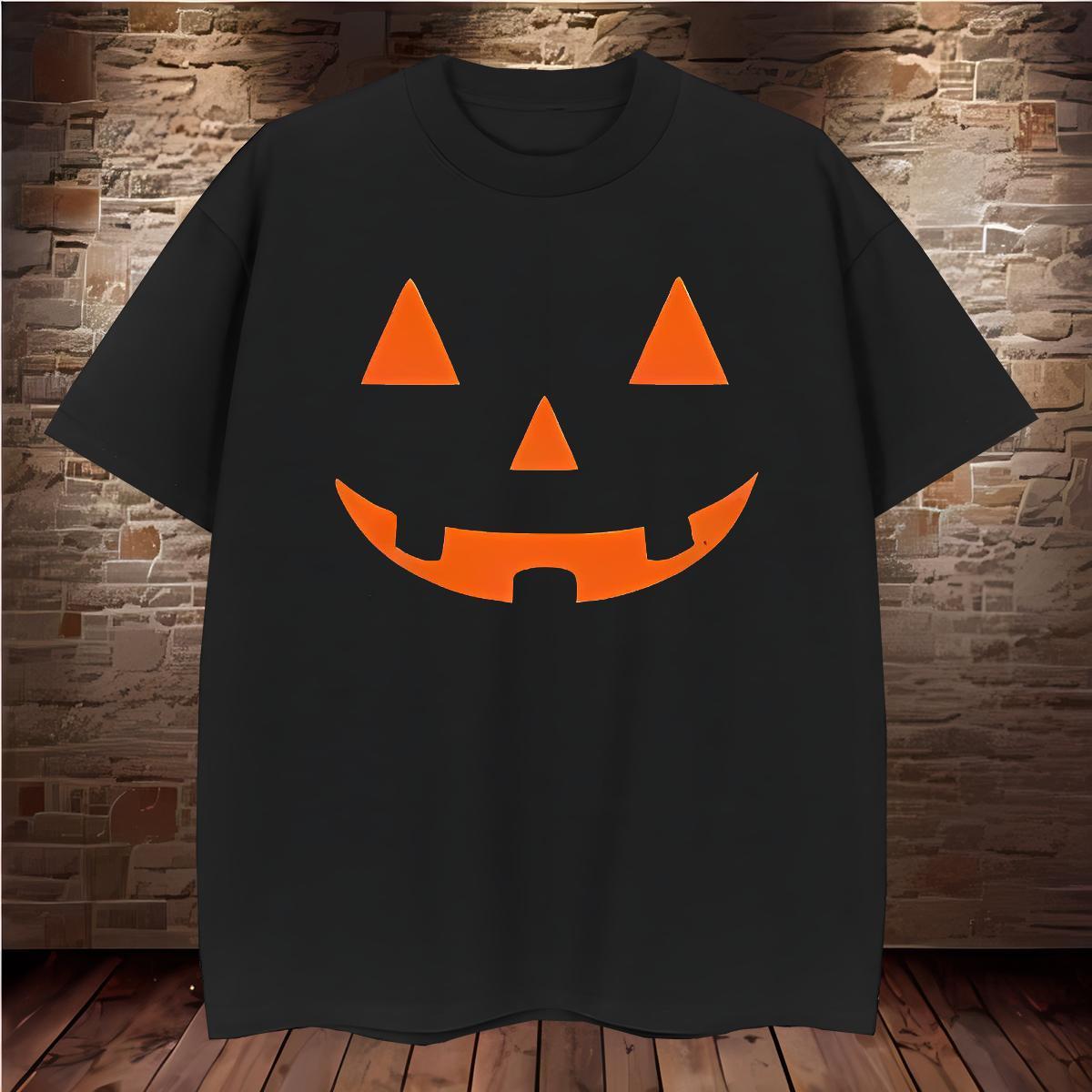 DIY Men T Shirts 230g Pure Cotton halloween Sports Casual Tops Tees Crew Neck Breathable Unisex Tshirt for Man Woman Black White