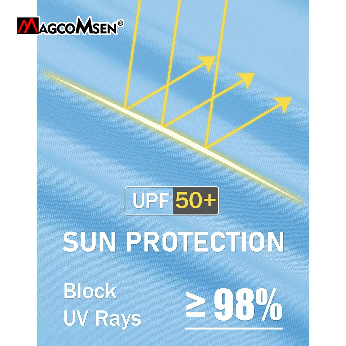 MAGCOMSEN Summer Womens Sun Protection V Neck Hiking Shirts Lightweight UPF50 Long Sleeve Quick Dry T-shirts Outdoor Pullovers 240806