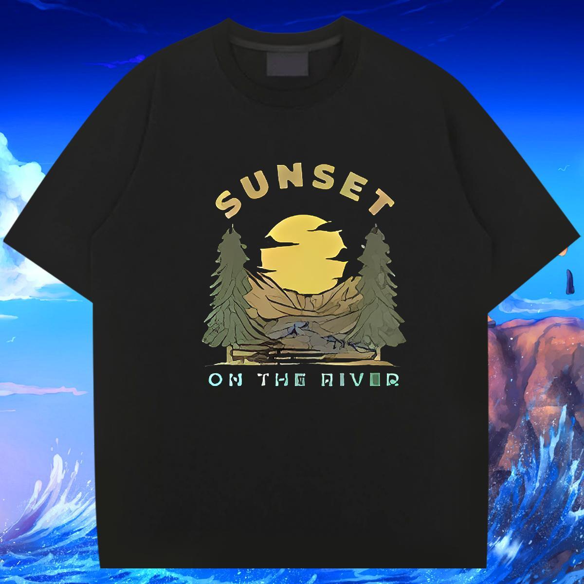 Soft Couples T Shirts 230g 100% Cotton Sports Casual mountains Oversized 3XL 4XL Short Sleeve O-Neck Fashion Design Mens T Shirts Polos