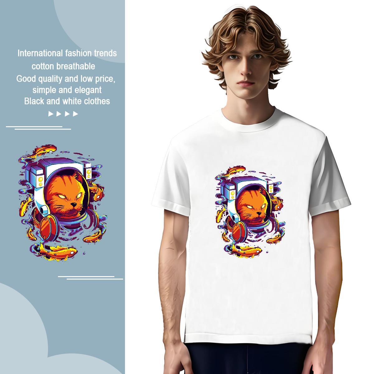 High Quality Tshirts 230g Pure Cotton cute T-Shirts Sports Casual Short Sleeve Soft Black Oversized Factory Direct Wear