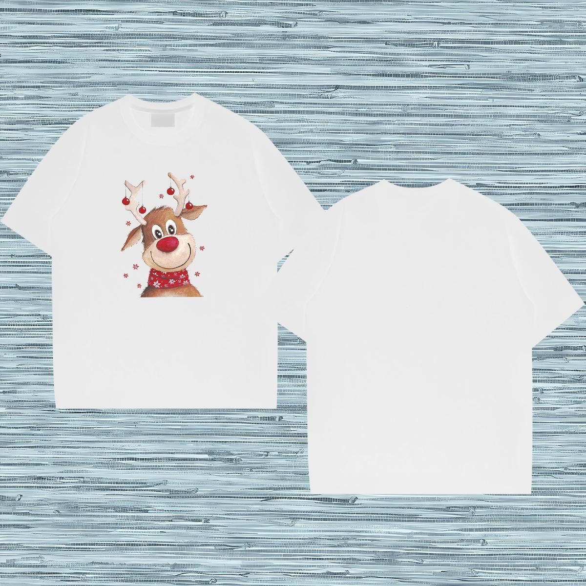 T Shirt For Man 100% Cotton 230g Christmas Daily Outfit Round Neck Short Sleeve Custom Printing Tshirts Fashion Casual Soft Tee Shirt