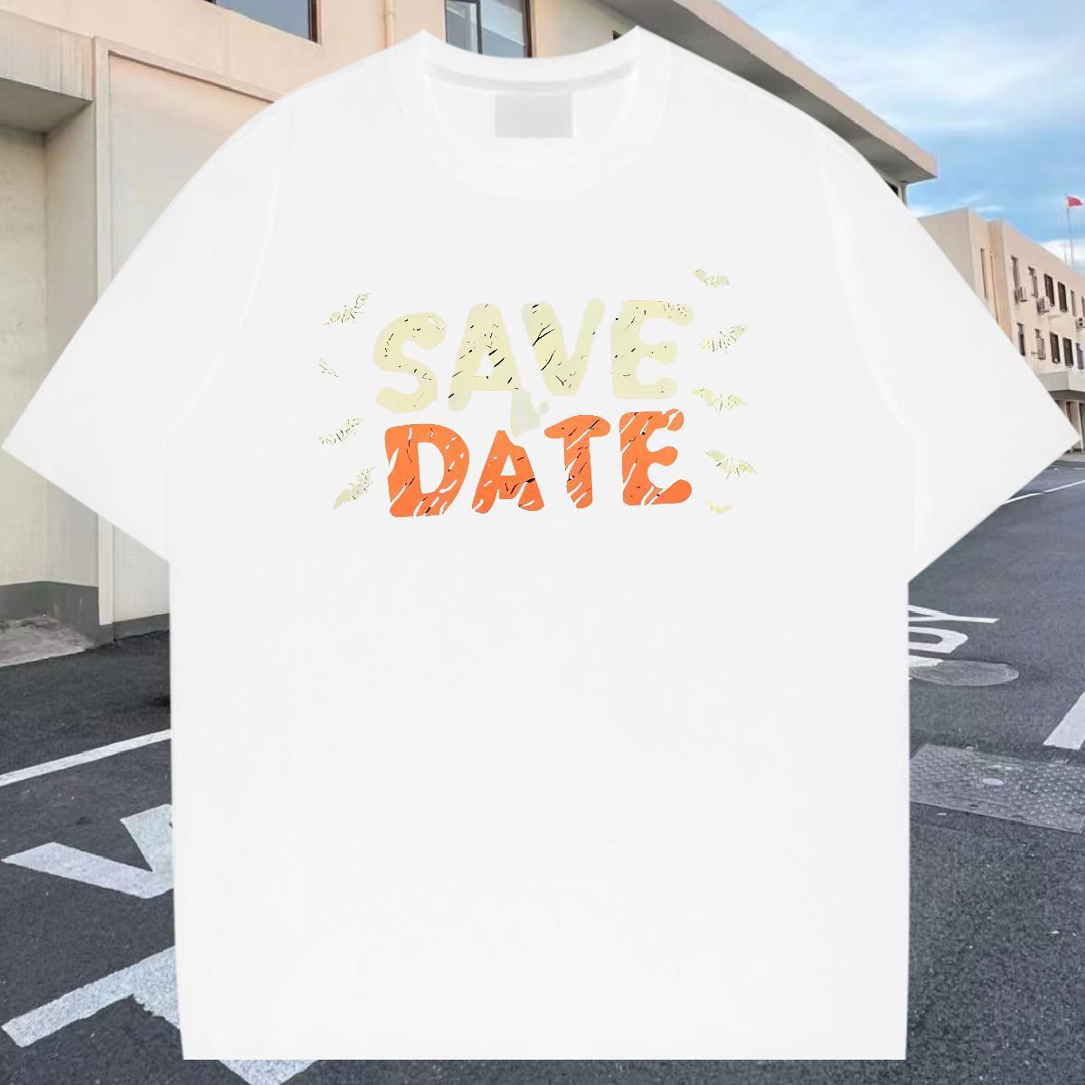 Brand Men Tees 230g Pure Cotton Street letter Plus Size Cartoon Short Sleeve O-Neck Custom Man T Shirts Tops Tees