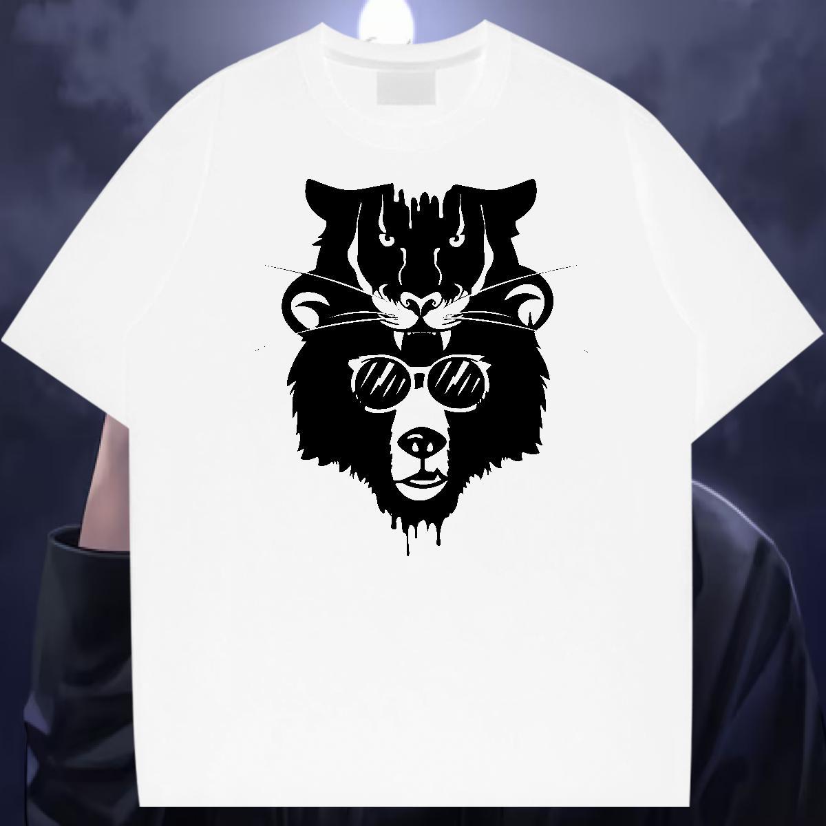 Stylist T-Shirts 230g Pure Cotton chimpanzee Sport Clothes Short Sleeve Soft Cool Design Men Tops Tees Custom Print Plus Size