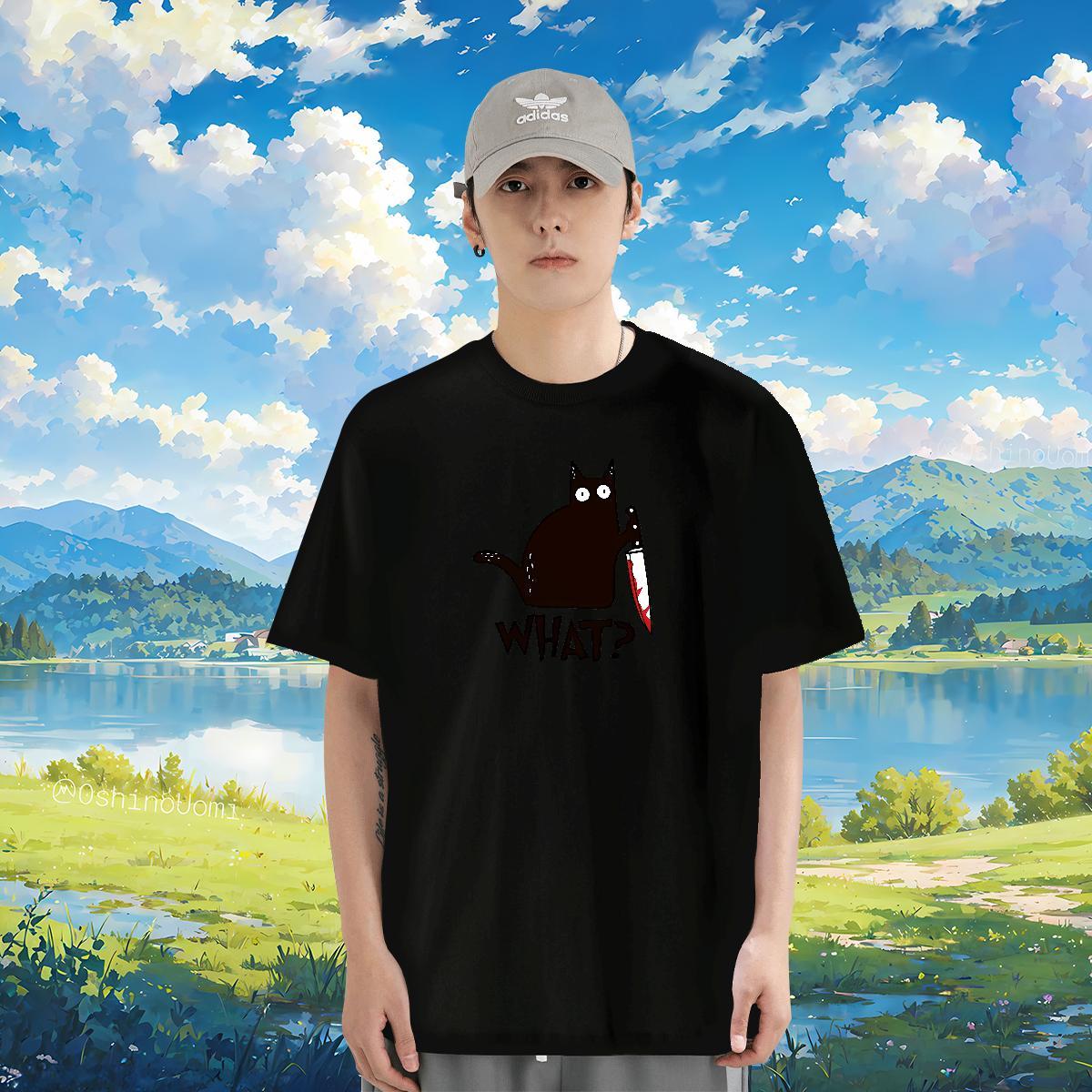 T shirt 100% Cotton 230g cat Beach Breathable Soft DIY Printed Mens Tshirts Fashion Designer Cool Design Tee Shirt