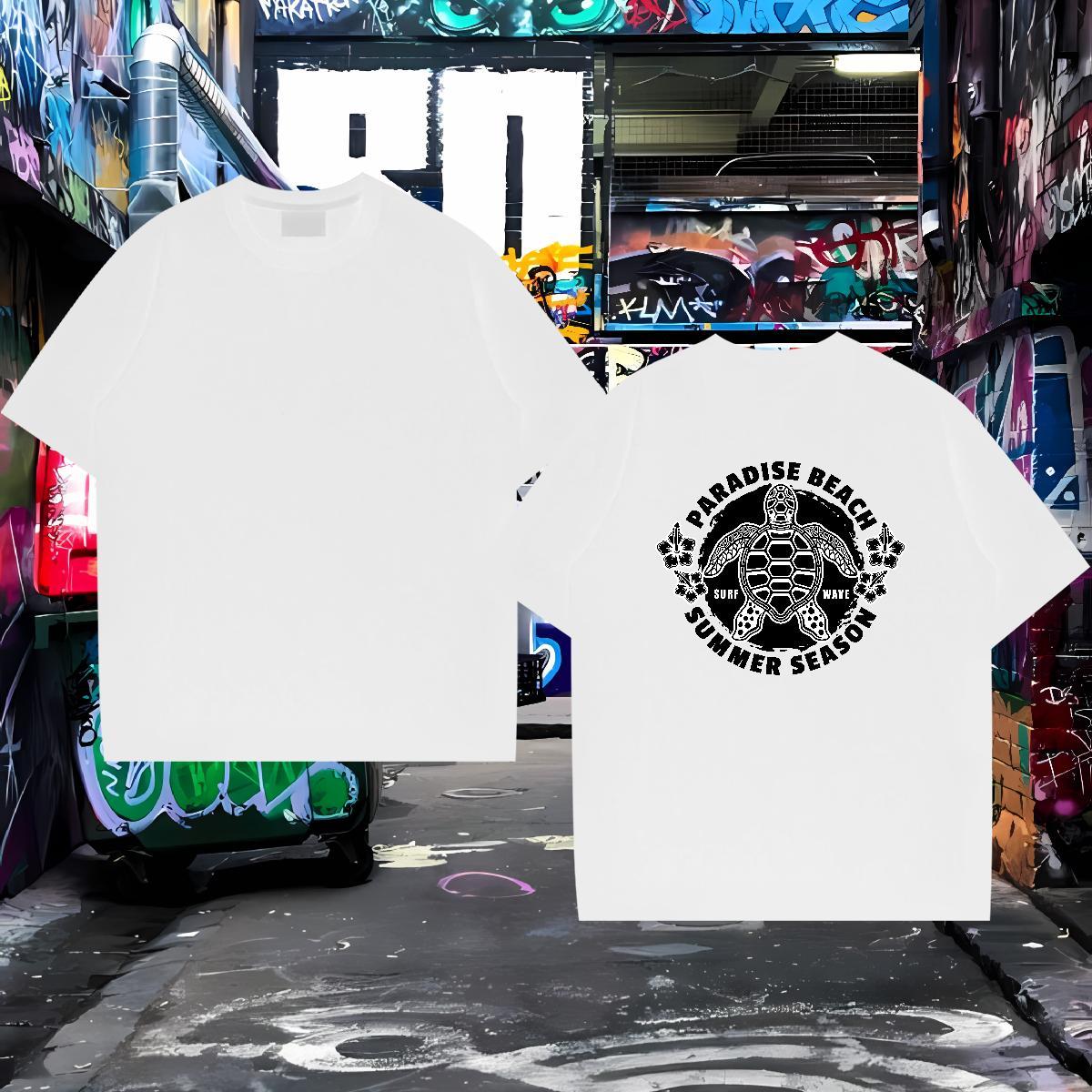 Fashion Designer Men T Shirts 230g Cotton tortoise Sports Casual Clothings Crew Neck Breathable Classic Men Clothes T-Shirt Oversized 3XL 4XL