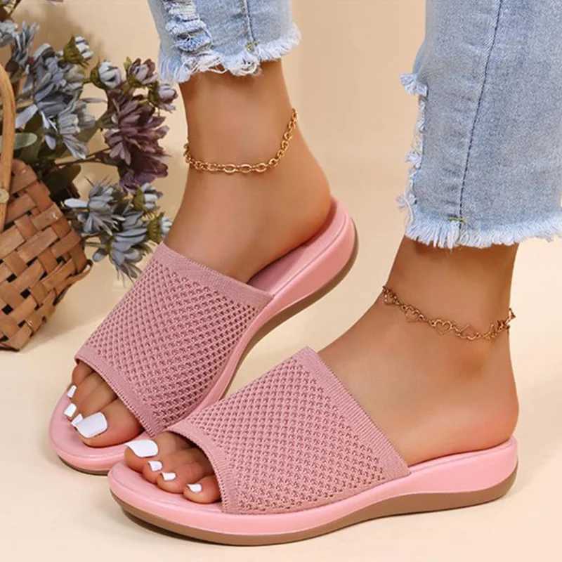 New Arrival Sandals womens elastic strength summer shoes womens flat shoes casual indoor and outdoor skating summer sandals beach Zapatos Mujer T25010
