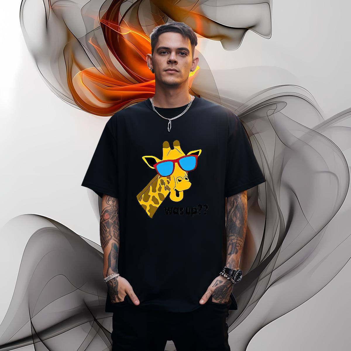New Arrival Men T Shirts 100% Cotton 230g Deer Daily Wear Tops Shirt Breathable Soft Popular Tshirts Custom Printing