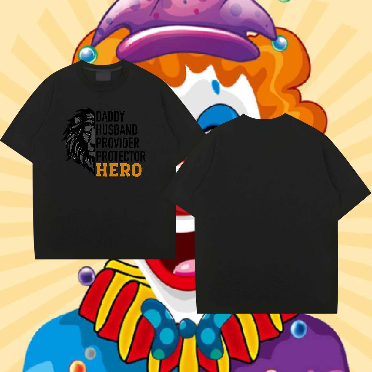 Fashion New T Shirts Men 230g 100% Cotton Hip Hop Tees Short Sleeve Soft High Quality Men Tops Tees Cartoon Printing L-4XL