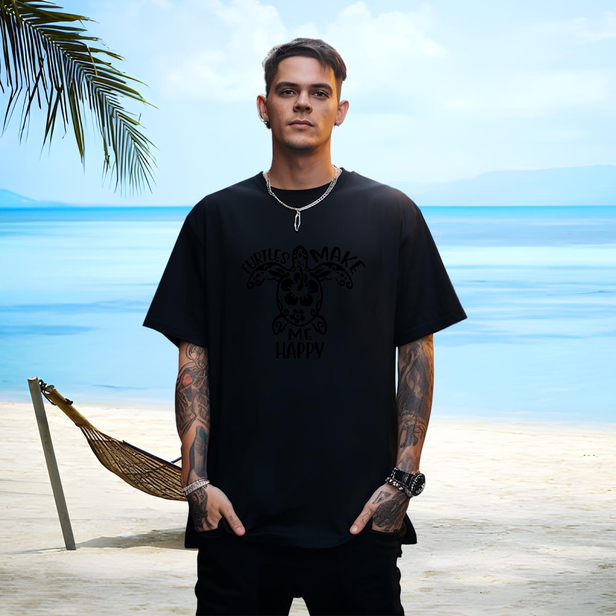 Soft Mens Tshirts 230g 100% Cotton T Shirt For Man Beach Breathable Soft Customized Fashion Casual Top Tees