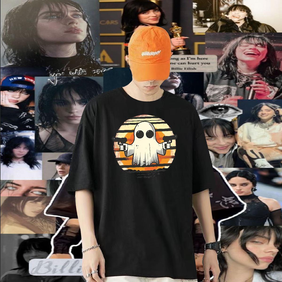 2024 DIY Man T Shirts 230g Pure Cotton little monsters Hip Hop Tops Shirt Breathable Short Sleeve High Quality Mens Tshirts Plus Size Cartoon