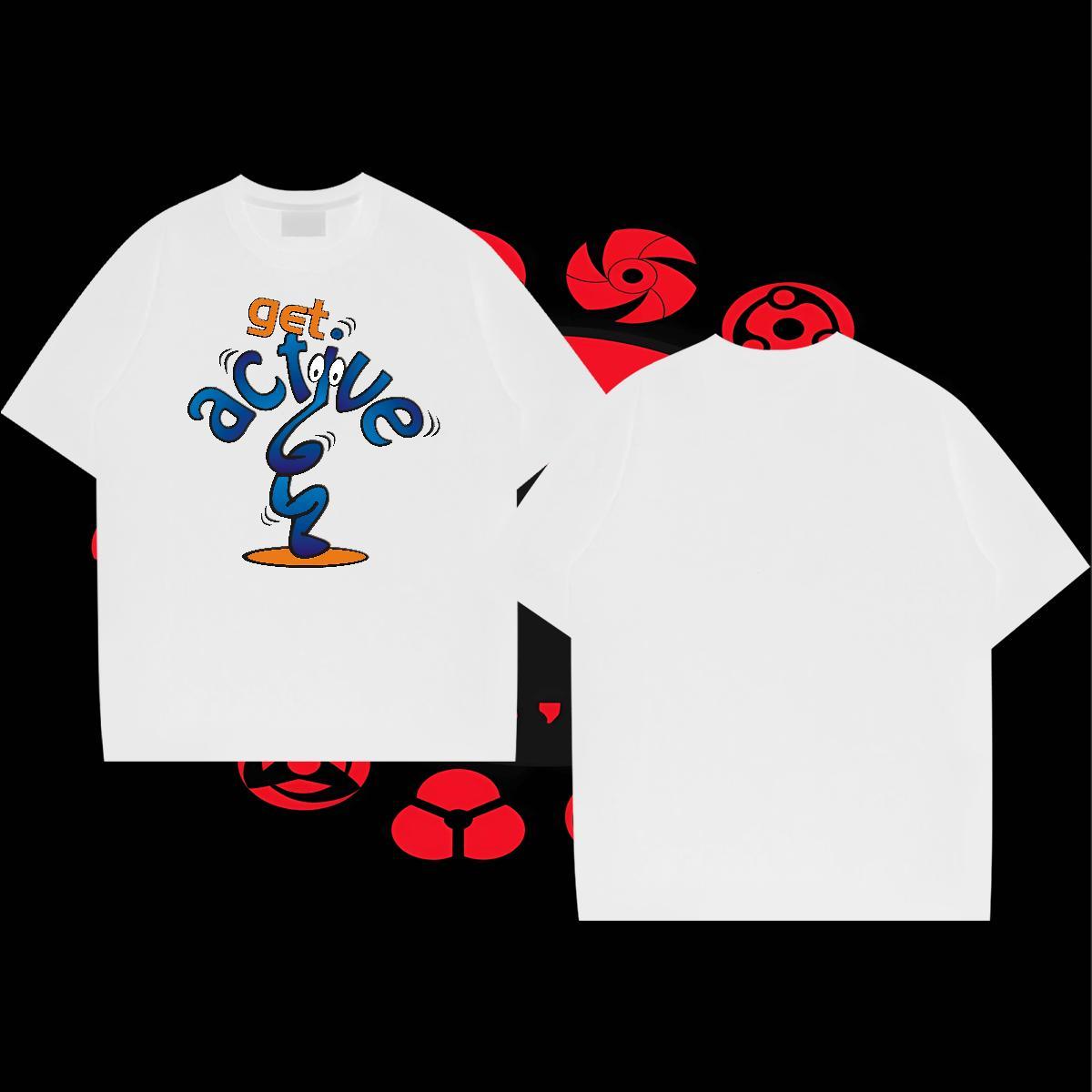 Wholesale Mens Tshirts 100% Cotton 230g Casual cartoon Anime Pure Cotton Stylist T Shirts Men Tees Shirts