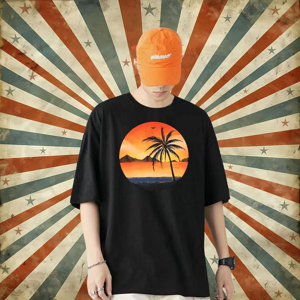 Customized Men T Shirts 230g Pure Cotton sun Spring Summer Tshirts Crew Neck Breathable High Quality Men Clothes T-Shirt Oversized 4XL