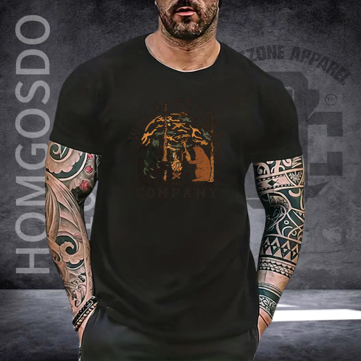Brand T Shirts Men 230g Cotton tree Daily Wear Polos Breathable Crew Neck Cool Tshirt for Man Woman DIY