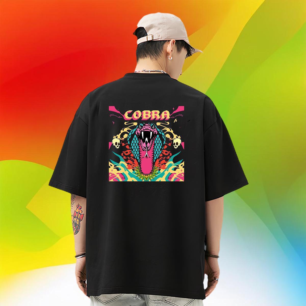 DIY Customized Mens T Shirts 230g Pure Cotton skull Sports Casual Tees Crew Neck Free Shipping Tshirt for Man Woman Custom Printing