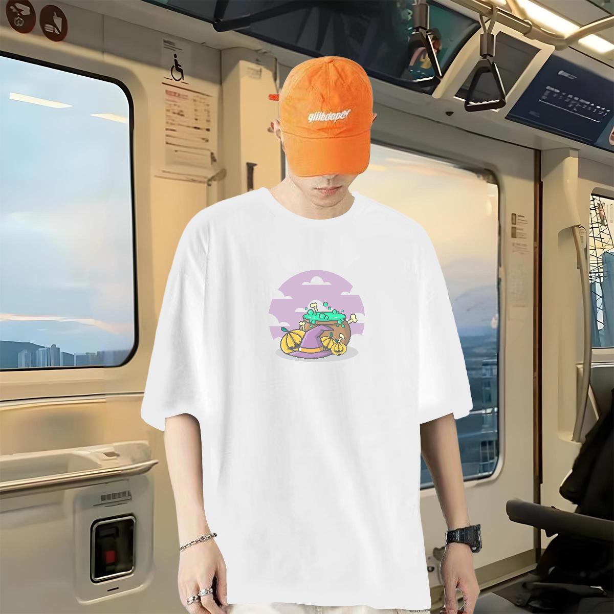 Brand Mens T Shirts 100% Cotton 230g Christmas Beach Tops Tees Round Neck Short Sleeve Designer Men Tees Custom Print Oversized