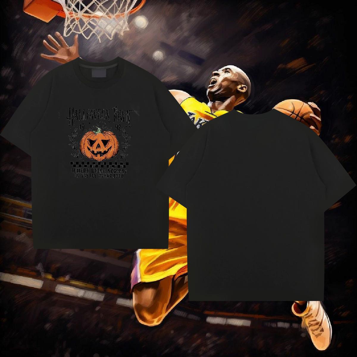 DIY Customized T shirt 100% Cotton 230g halloween Sport Tees Breathable Soft High Quality Couples T Shirts Customized Print