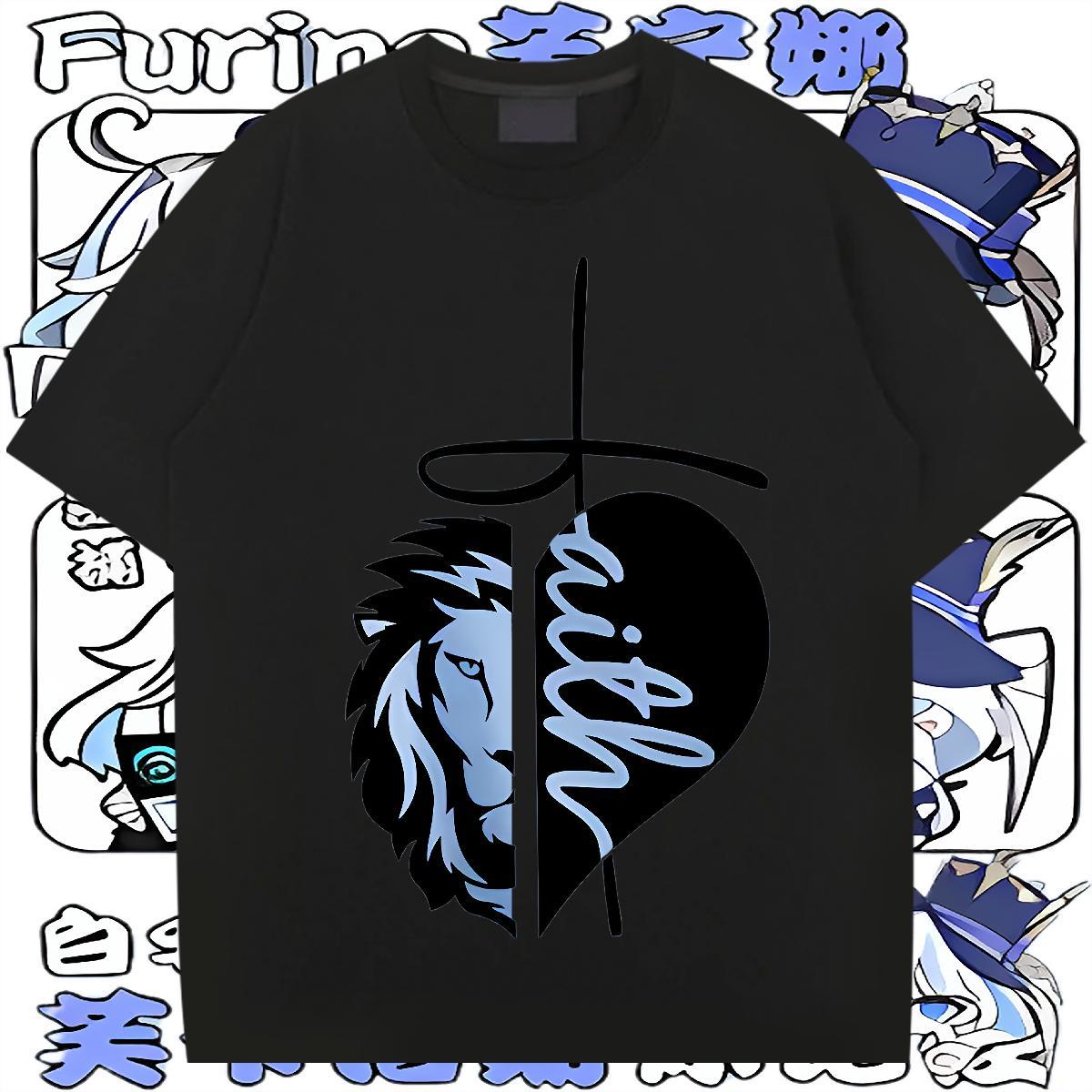 Fashion Design T Shirt For Man 230g 100% Cotton Street Wear Top Tees Breathable Short Sleeve Classic Men Tshirts Anime