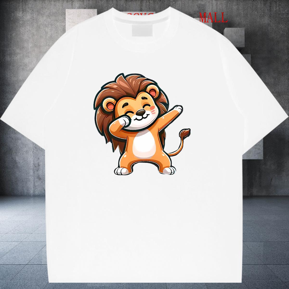 Lady T-Shirts Round Neck Short Sleeve Woman Tshirt DIY Printed High Street Hip Hop 230g Cotton 2024 DIY Polos