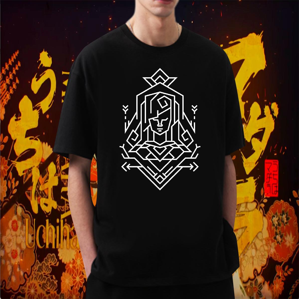 Man T Shirts 100% Cotton 230g Geometric line Daily Outfit Breathable Soft Cartoon Print Couples T Shirts 2024 TOP Quality Tees Shirts